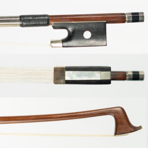 Arco Violino Antigo n266 Oficina Alemã 57,6 g cópia Bazin