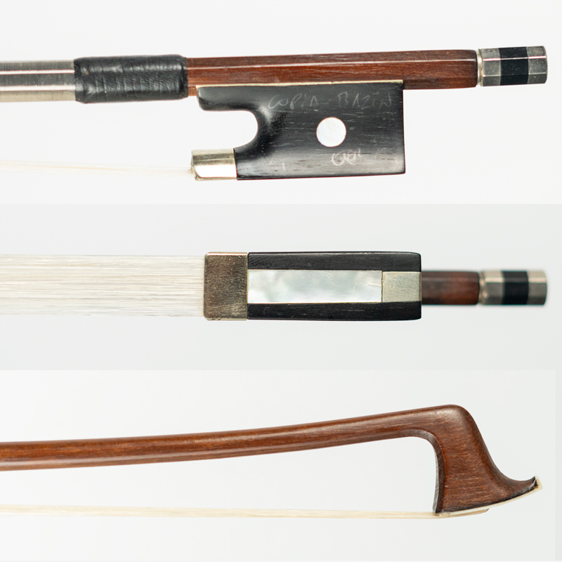 Arco Violino Antigo n266 Oficina Alemã 57,6 g cópia Bazin