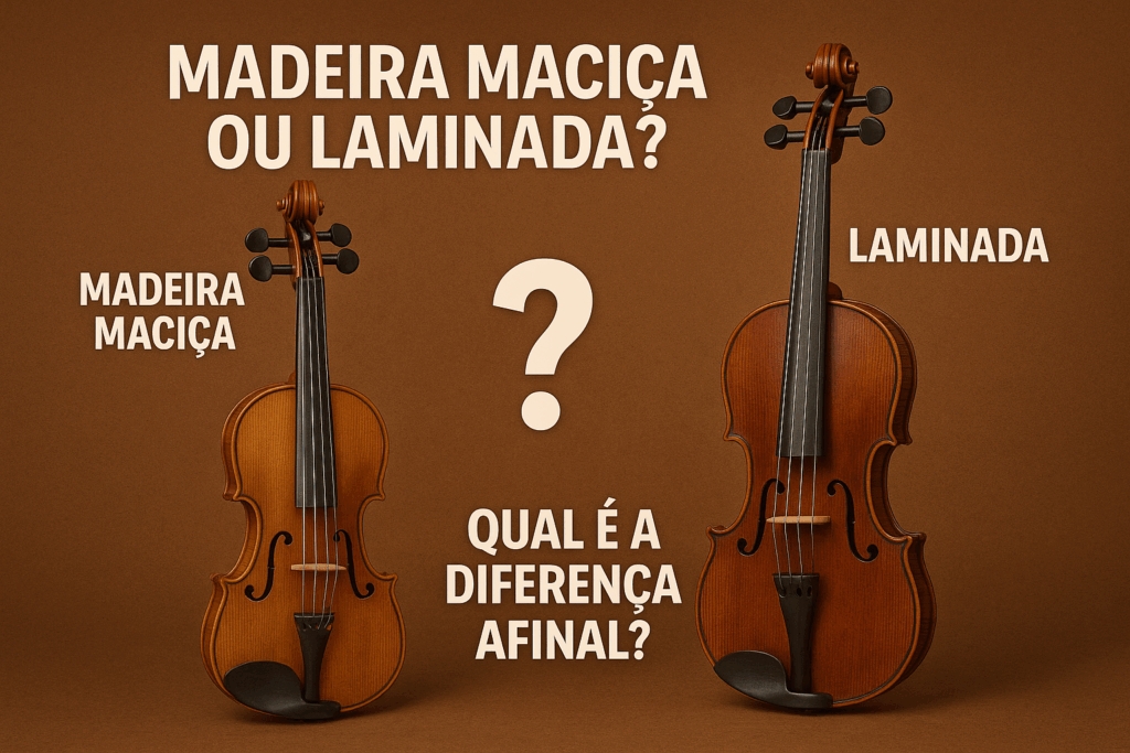 Madeira Maciça vs Madeira Laminada em Instrumentos de Cordas Friccionadas