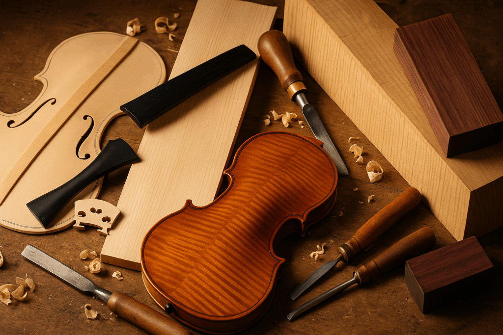 Madeiras que dão vida ao seu instrumento