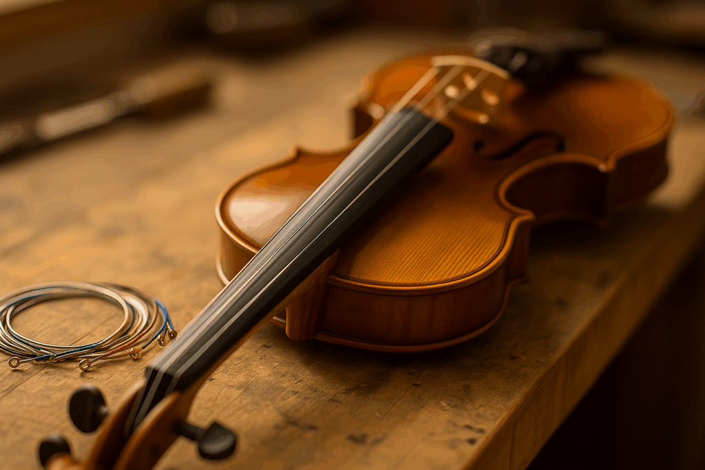 encordoamento do seu violino, viola, violoncelo ou contrabaixo