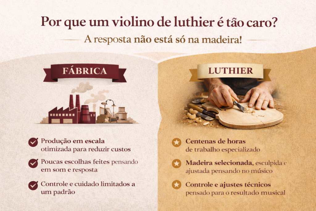 Porque Instrumento de Luthier é bem mais valorizado?